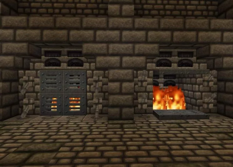 Minecraft House Smelting